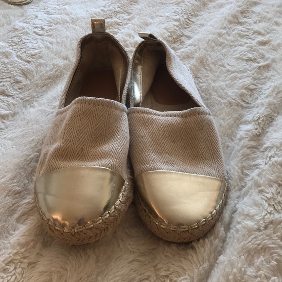 Zara Flat Espadrille with Gold Toe - Size 40 - Picture 6 of 6